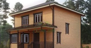 Двухэтажный дом из бруса в Кронштадте от Строй-Мск - строительство от 135941 руб.