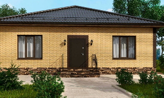 Проекты одноэтажных домов из кирпича | Строй-Мск - Кронштадт от 3660 рублей
