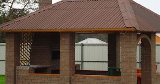 Беседка из кирпича под ключ в Кронштадте цена от 3242 рублей - Строй-Мск